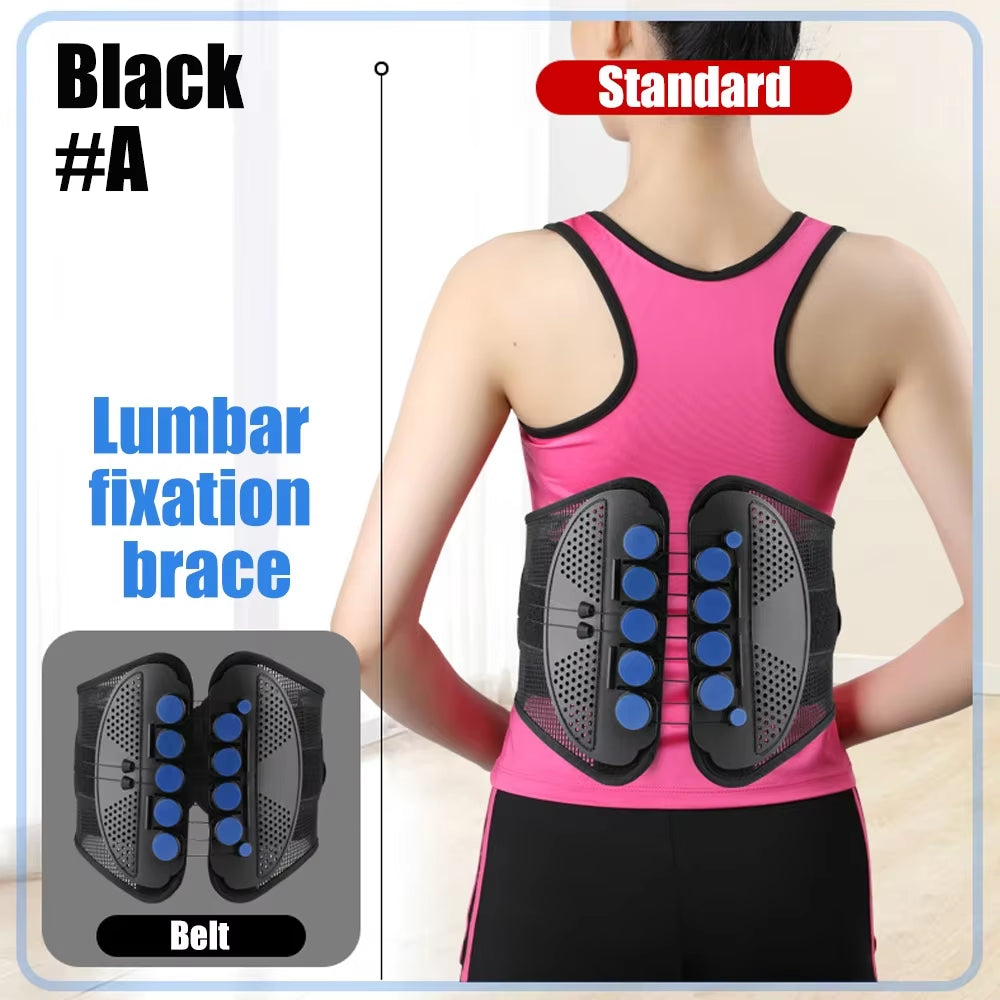 Lower Back Brace Lumbar Support Belt with Pulley System for Lower Back Pain Relief, Herniated Disc,Sciatica,Scoliosis Back Brace