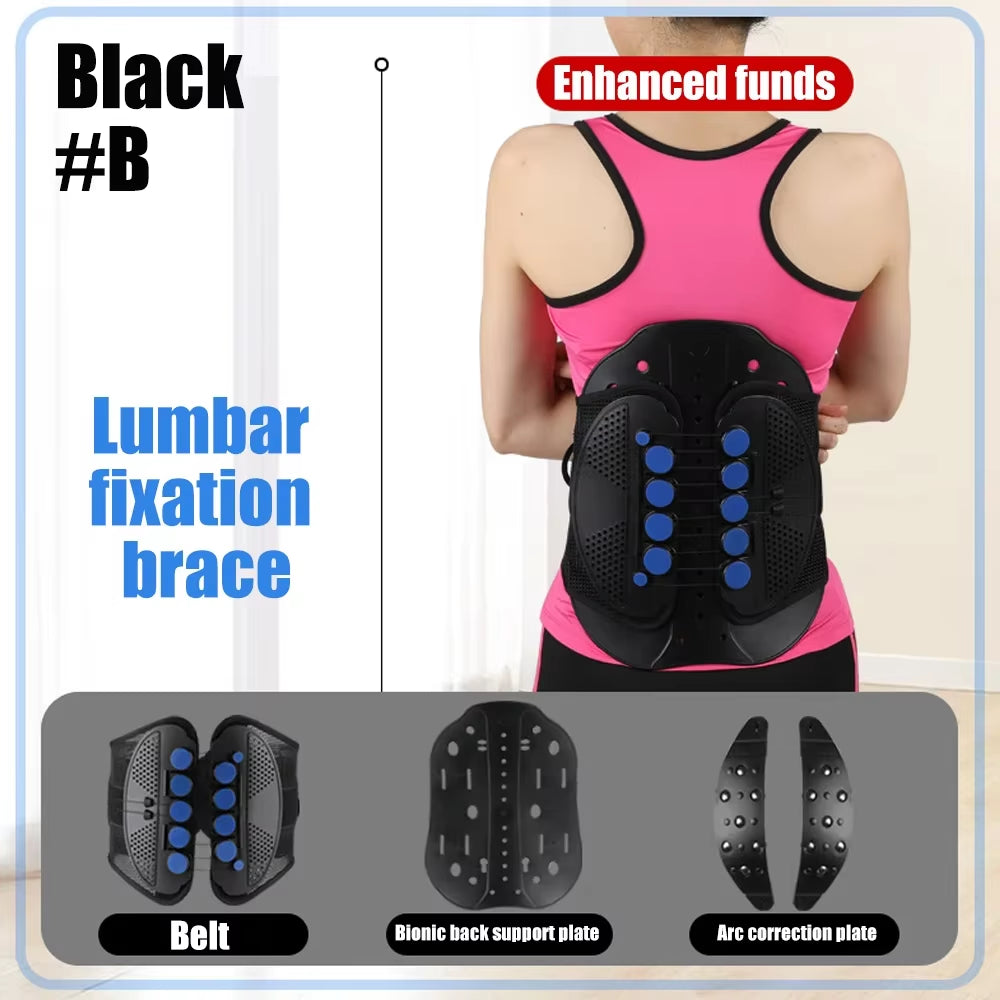 Lower Back Brace Lumbar Support Belt with Pulley System for Lower Back Pain Relief, Herniated Disc,Sciatica,Scoliosis Back Brace